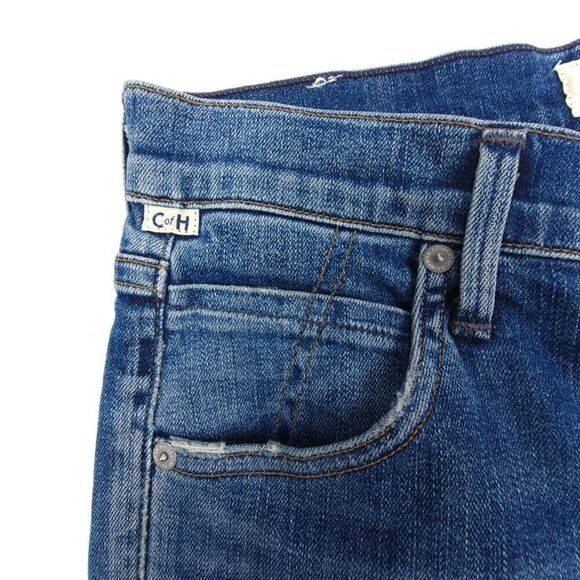 CITIZENS OF HUMANITY Elsa Mid Rise Slim Fit Crop Jeans 25 Dark Wash Denim Ankle - Picture 6 of 12